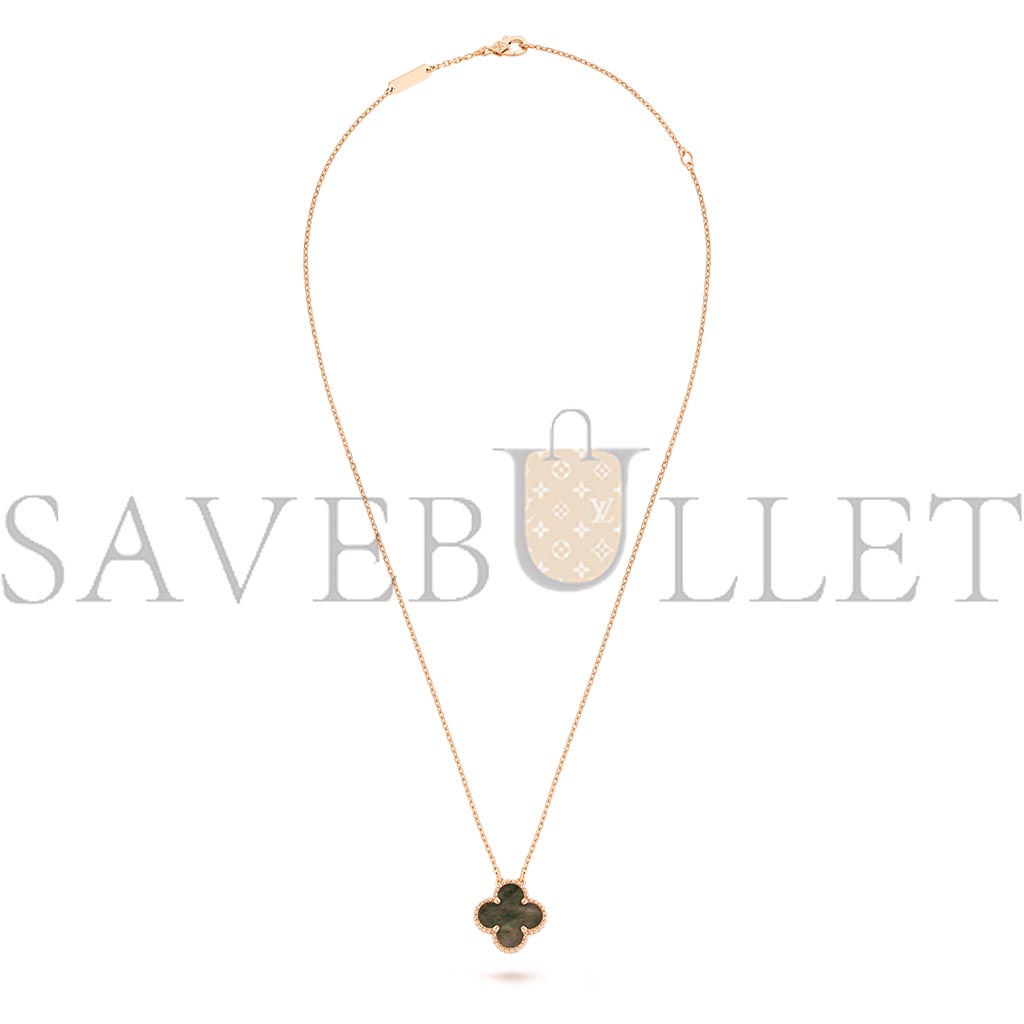 V*N CL*F arpels vintage alhambra pendant - rose gold, mother-of-pearl  vcarp4kk00
